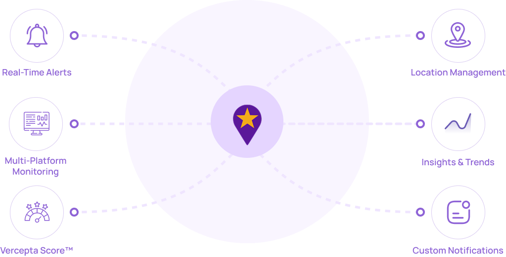 Vercepta reputation platform dashboard